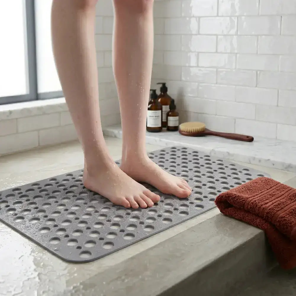 AquaStep — Tapete Antiderrapante para Box com Ventosas