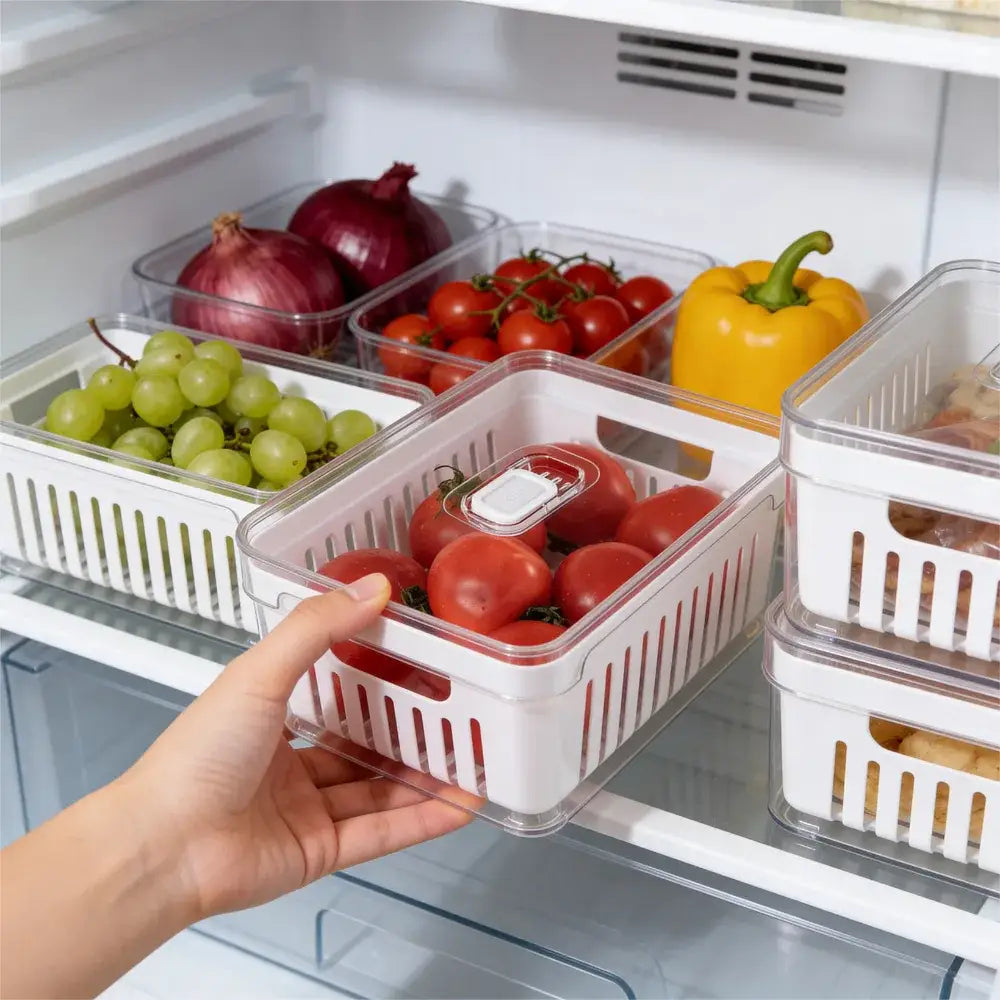 Organizador de Geladeira 2,2L com Cesto