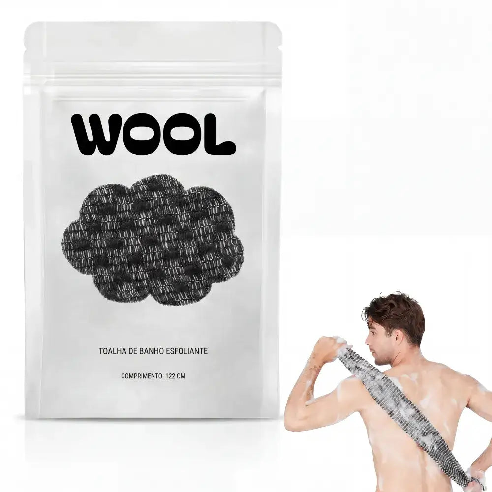 Toalha Esfoliante Antibacteriana Wool
